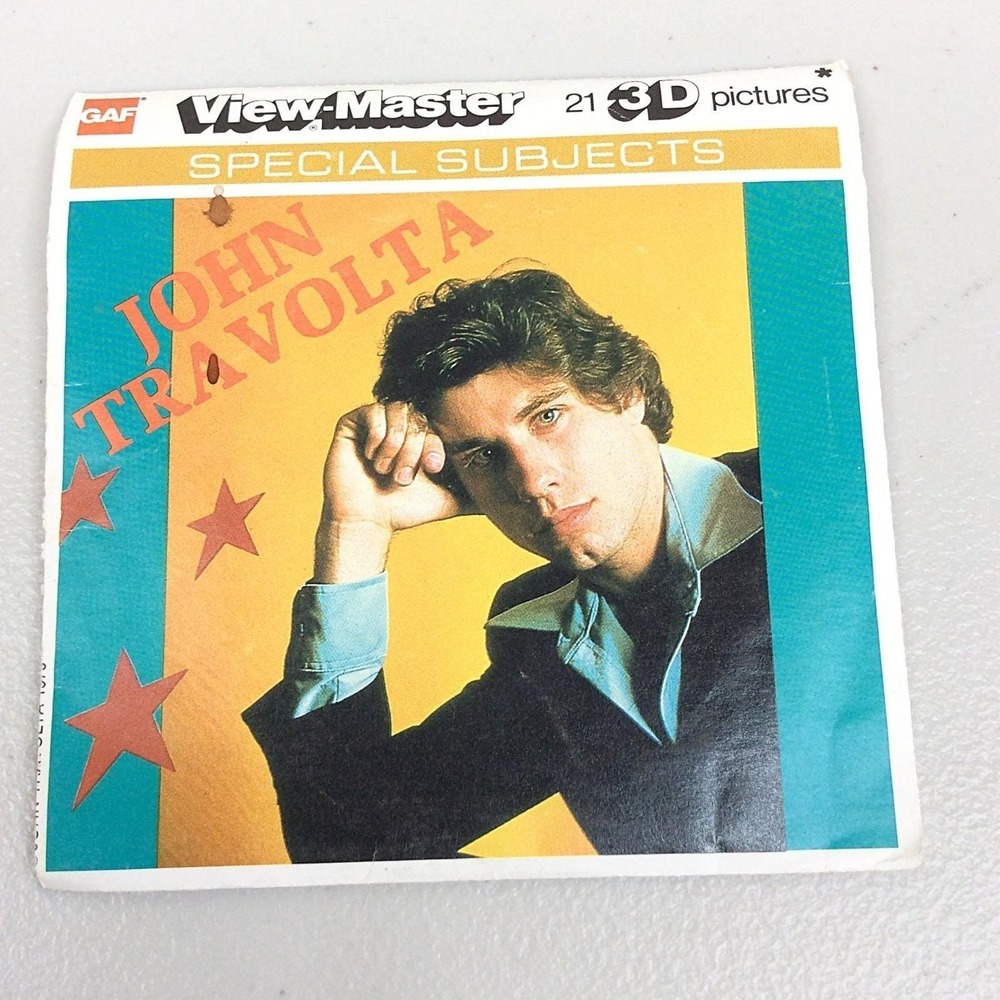 VTG 1979 View Master GAF John Travolta Special Subjects 3 Reel Set K79 NO INSERT